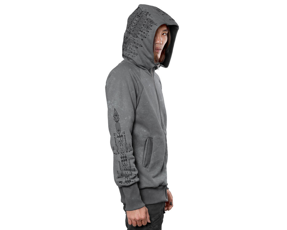 men alternative grey hoodie